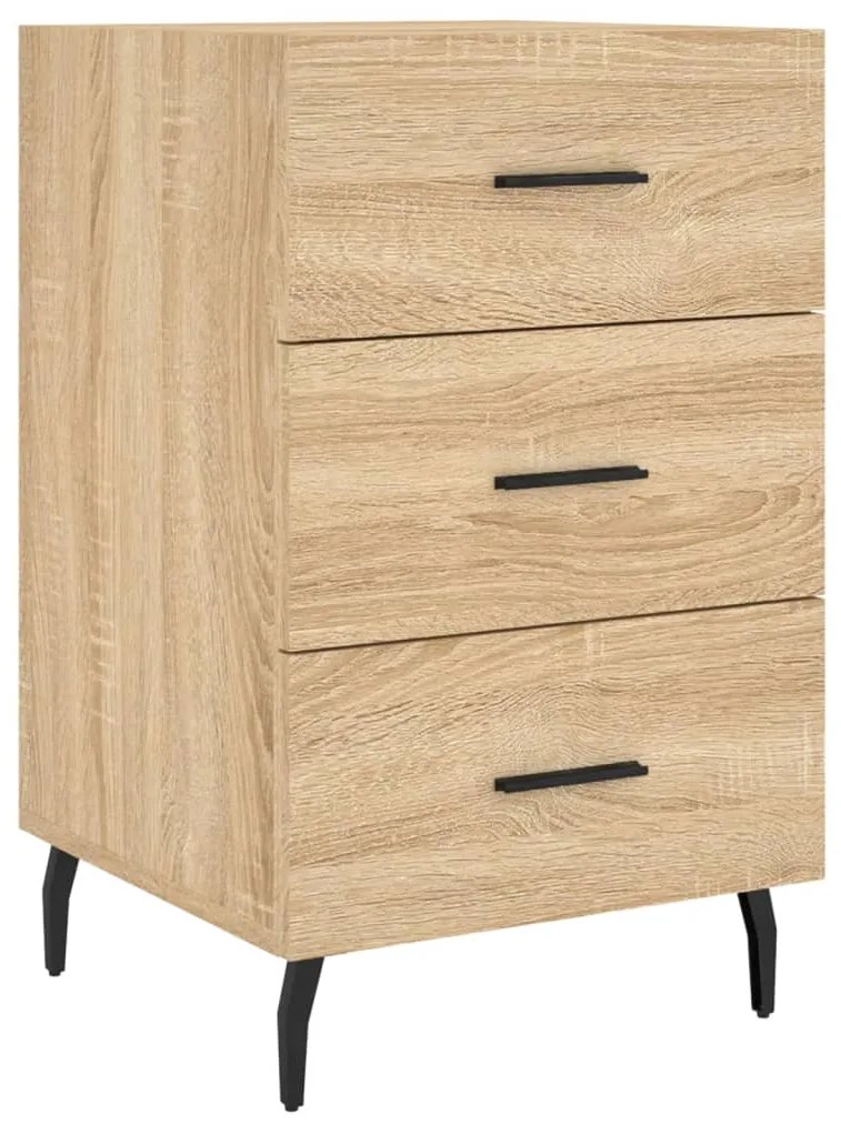 vidaXL Κομοδίνο Sonoma Δρυς 40 x 40 x 66 εκ. από Επεξεργασμένο Ξύλο