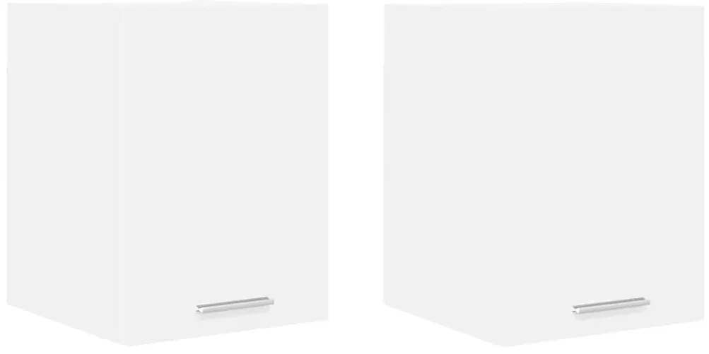 vidaXL Κρεμαστό ντουλάπι με πόρτα Riga 2 pcs Λευκό 30 x 31 x 40 εκ.