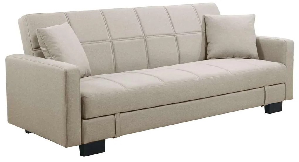 Καναπές Κρεβάτι KELSO Ύφ.Cappuccino/Αποθ.Χώρος 197x81x80cm Bed:105x176x38cm