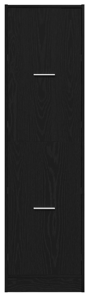 vidaXL Ντουλάπι Αποθήκης Μαύρης Βελανιδιάς 40x41x144,5 εκ Επεξεργασμένου Ξύλου