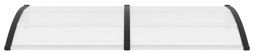 Στέγαστρο Πόρτας Μαύρο / Διαφανές 200 x 80 εκ. Πολυανθρακικό - Πολύχρωμο