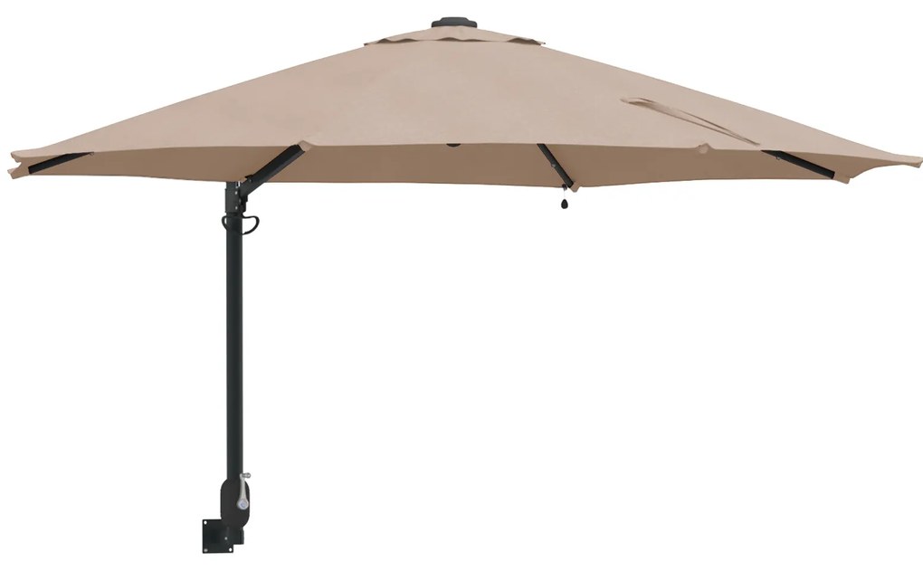 vidaXL Ομπρέλα Κήπου Ταουπέ 248 x 248 x 148 εκ. Πολυεστέρας, Χάλυβας