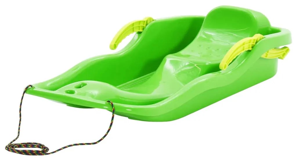 vidaXL Έλκηθρο με Φρένα Πράσινο 87 x 40 x 18 εκ. από Πολυπροπυλένιο