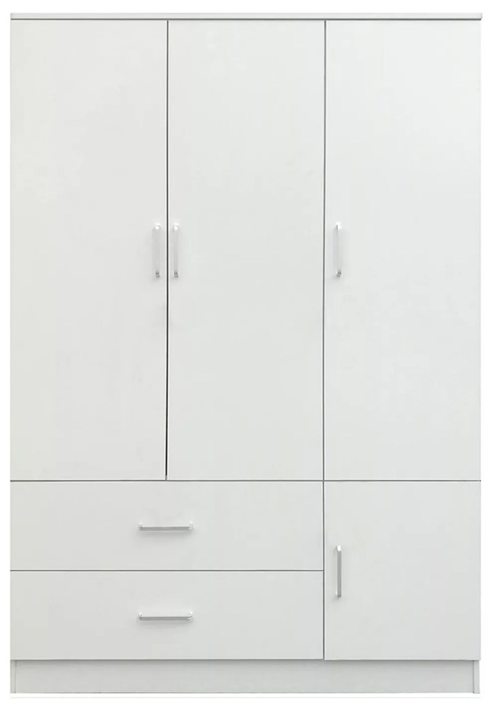 Ντουλάπα ArteLibre TUBEROSA Λευκό Μοριοσανίδα 120x50x180cm