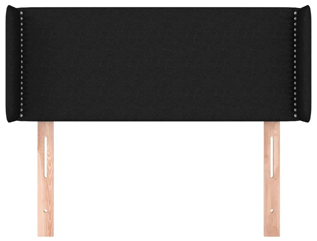 vidaXL Κεφαλάρι με Πτερύγια Μαύρο 93x16x78/88 εκ. Υφασμάτινο