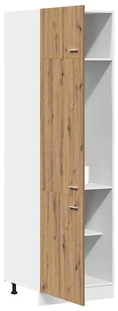 Ντουλάπι ψυγείου Artisan Oak 60x57x207 cm Κατασκευασμένο ξύλο - Καφέ