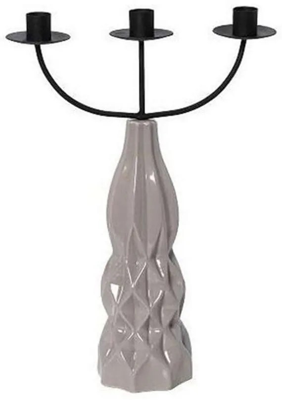 Κηροπήγιο 3 Θέσεων GIO109K2 Μπεζ 35,8x25x9,3cm Espiel Ceramic