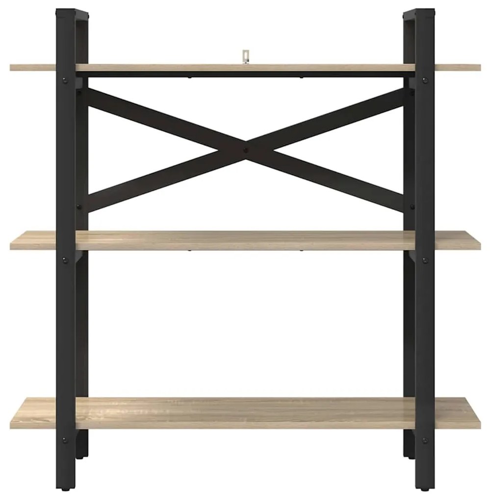 vidaXL Ράφι Βιβλίων Δρύς Sonoma 100 x 33,5 x 102 εκ Επεξεργασμένο ξύλο