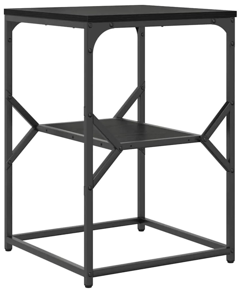 vidaXL Τραπεζάκι Πλευράς Μαύρη δρυς 41 x 40 x 60 εκ.