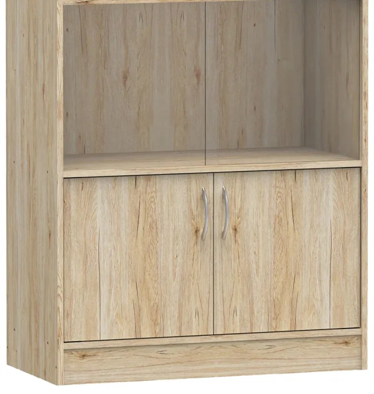 ΒΙΒΛΙΟΘΗΚΗ BURCY PAKOWORLD OAK 80X40X177ΕΚ