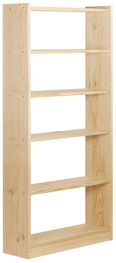 Βιβλιοπωλείο Astigarraga Gala Φυσικό Τζίντζερ 184 x 80 x 25 cm 6 Ράφια