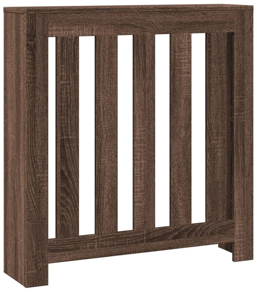 vidaXL Κάλυμμα Καλοριφέρ Καφέ Δρυς 78x20x82 εκ. Επεξεργασμένο Ξύλο