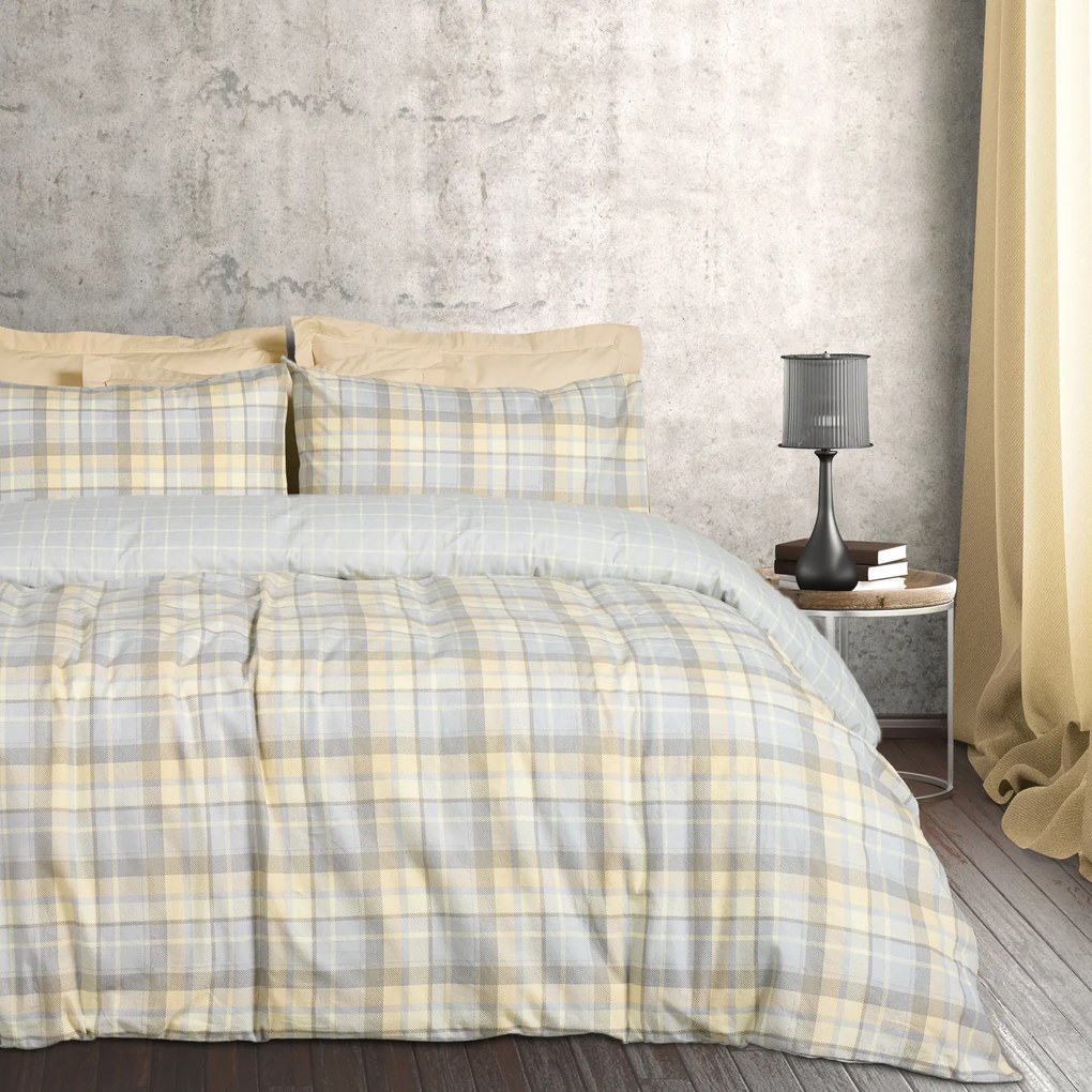 DAS HOME ΣΕΤ ΣΕΝΤΟΝΙΑ ΥΠΕΡΔΙΠΛΑ 240x260 FLANNEL 9639 GREY, TAUPE