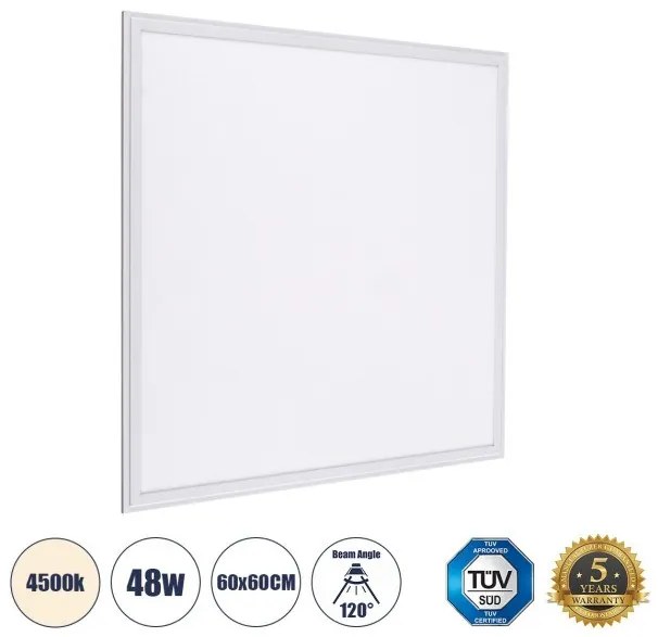 Χωνευτό Panel Milky Super Slim 48W 4500K IP20 Λευκό 60210 Globostar -60210-Λευκό 60210