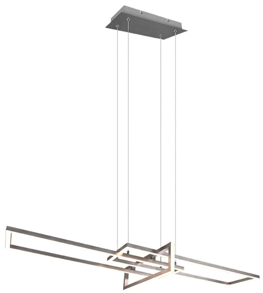 Φωτιστικό Οροφής Salinas 320310307 34W Led 110x40x150cm Nickel Mat Trio Lighting Metal