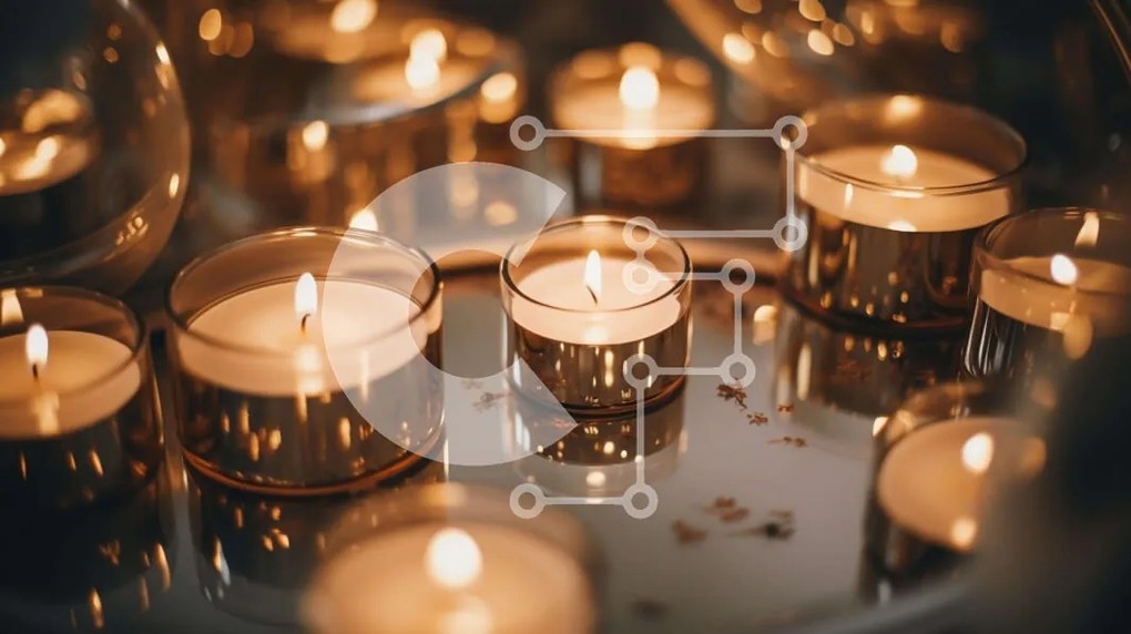 Intra Συλλεκτικό Ξύλινο Παζλ Plywood 4mm - Διακοσμητικά κεριά σε διαφορετικά σχήματα και μεγέθη Σε Ξύλινο Κουτί - Διαστάσεις Puzzle: 10x10 cm – 25 κομμάτια