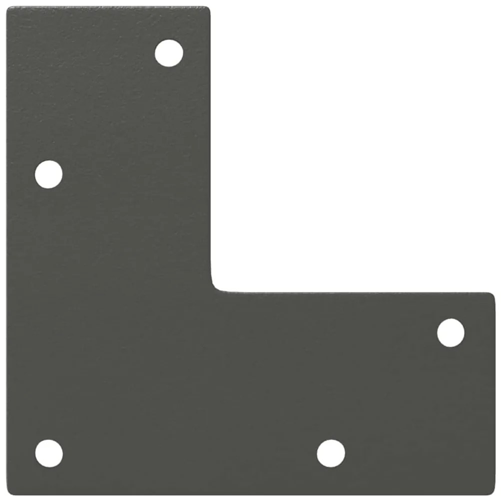 vidaXL Πόδια Κονσόλας Κωνικού Σχήματος 4 τεμ. Ανθρακί 72-73 εκ. Ατσάλι