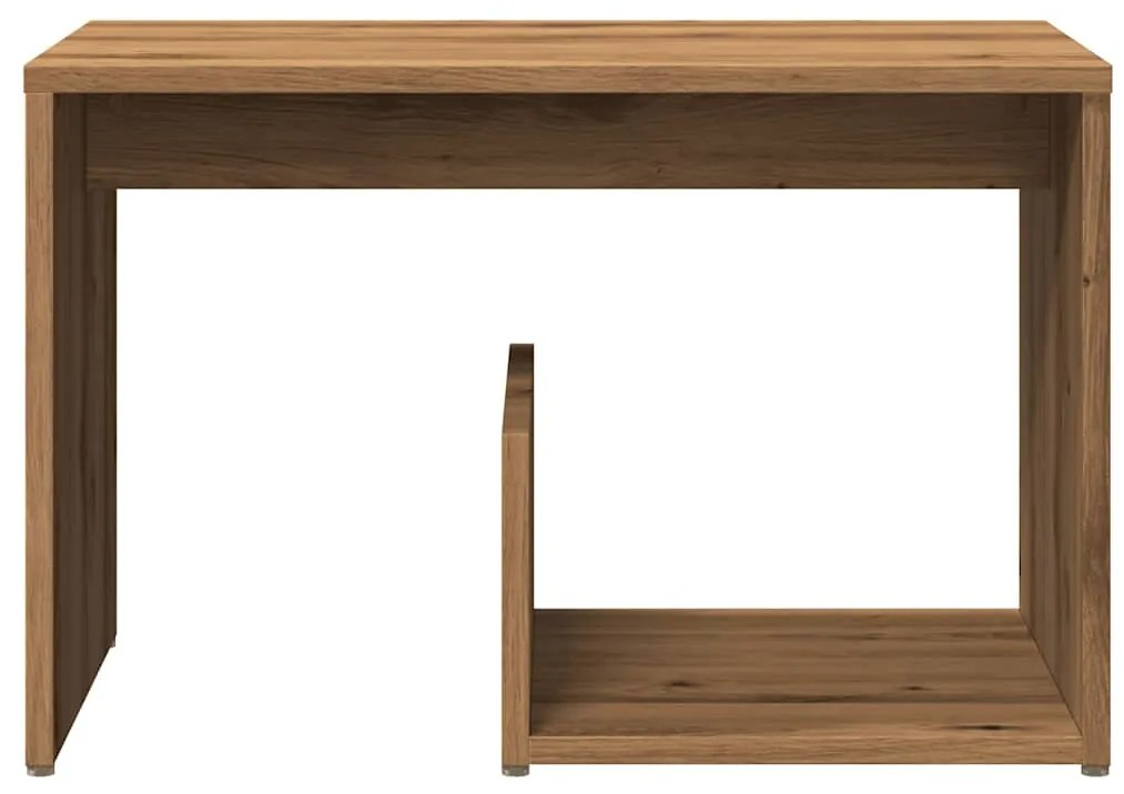 vidaXL Side Table Artisan Oak 59x36x38 cm Κατασκευασμένο ξύλο