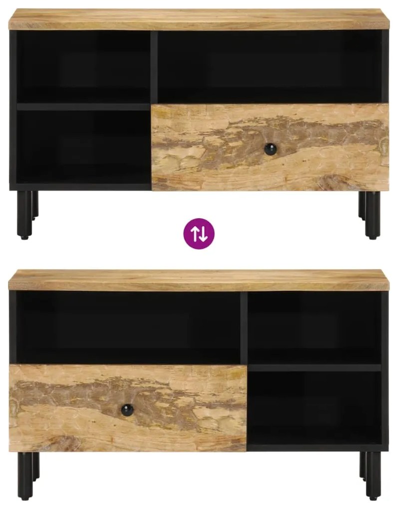 vidaXL Έπιπλο Τηλεόρασης 80 x 33 x 46 εκ. από Μασίφ Ξύλο Μάνγκο