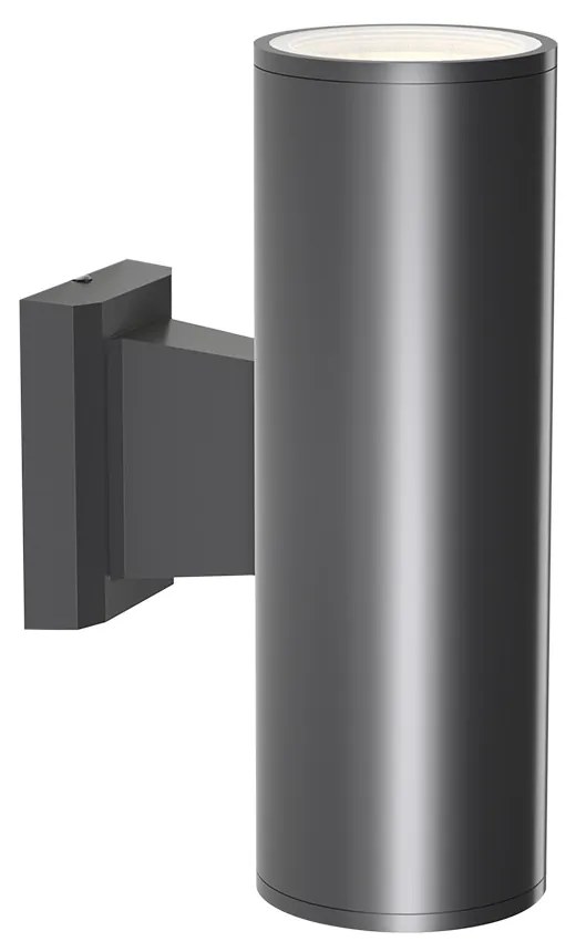 Απλίκα Τοίχου Winnipeg 2xΕ27 Outdoor Up-Down Wall Lamp Anthracite D:15.3cmx26cm (80203444) - 80203444 - 80203444