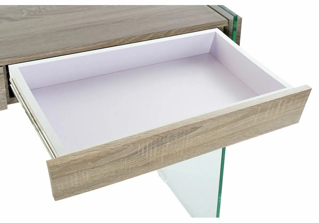 Βοηθητικό Τραπέζι DKD Home Decor Διαφανές Φυσικό Ξύλο Κρυστάλλινο Ξύλο MDF 120 x 40 x 76 cm