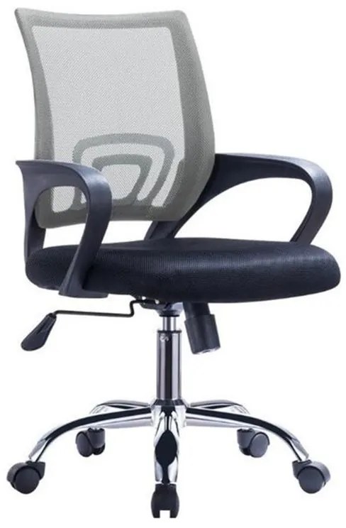 Καρέκλα Γραφείου ArteLibre ΑΛΚΥΟΝΗ Μαύρο/Γκρι 57x57x86-96cm