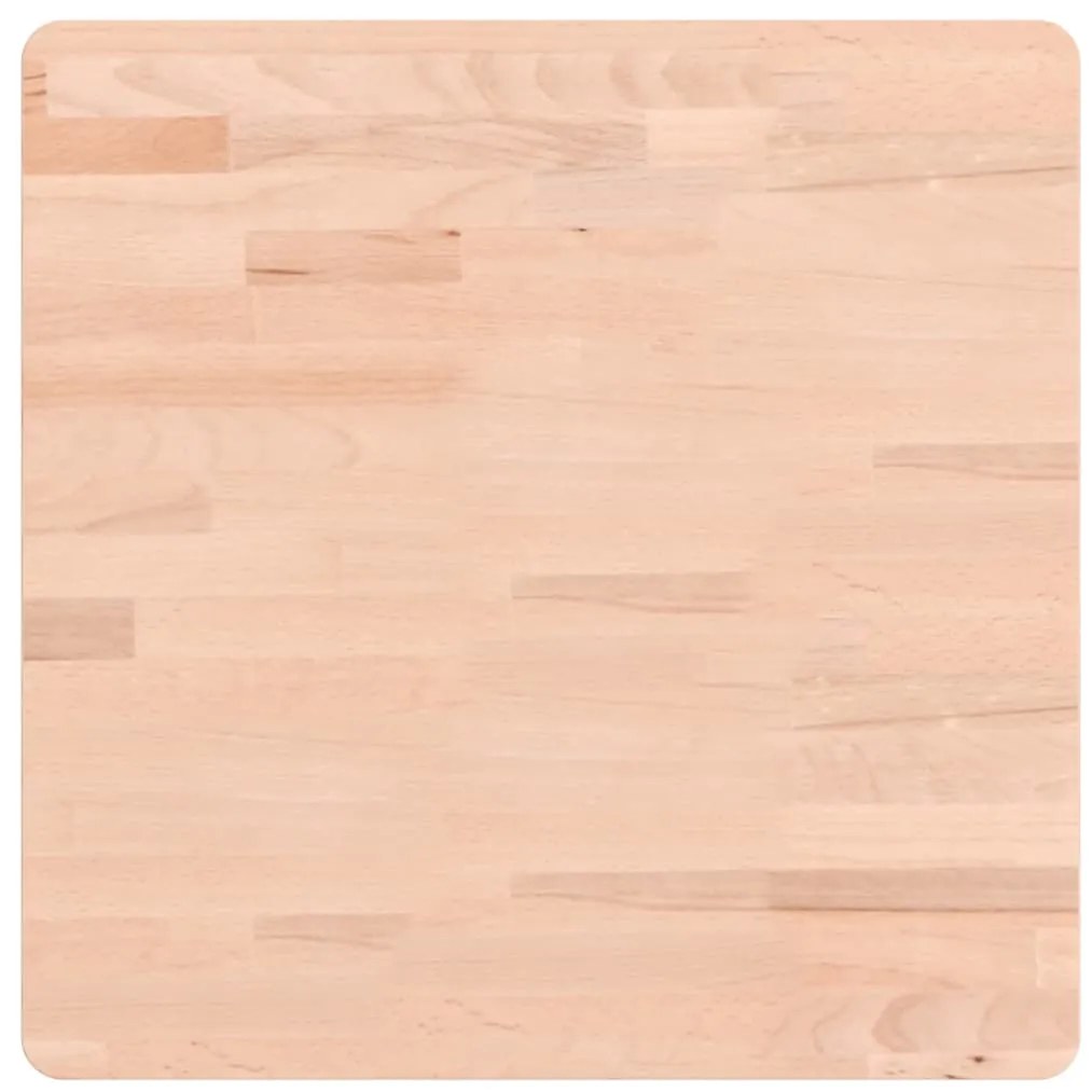 vidaXL Επιφάνεια Τραπεζιού Τετράγωνη 50 x 50 x 4 εκ. Μασίφ Ξύλο Οξιάς