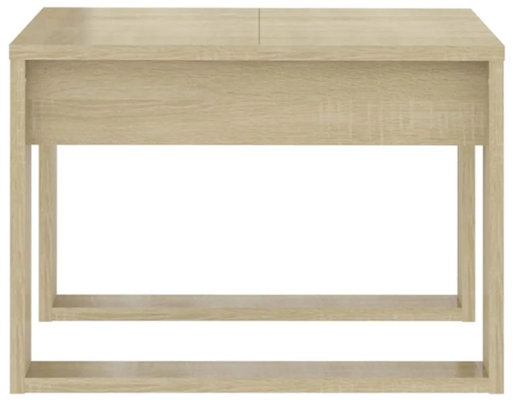 vidaXL Τραπέζι Βοηθητικό Sonoma Δρυς 50 x 50 x 35 εκ. από Μοριοσανίδα