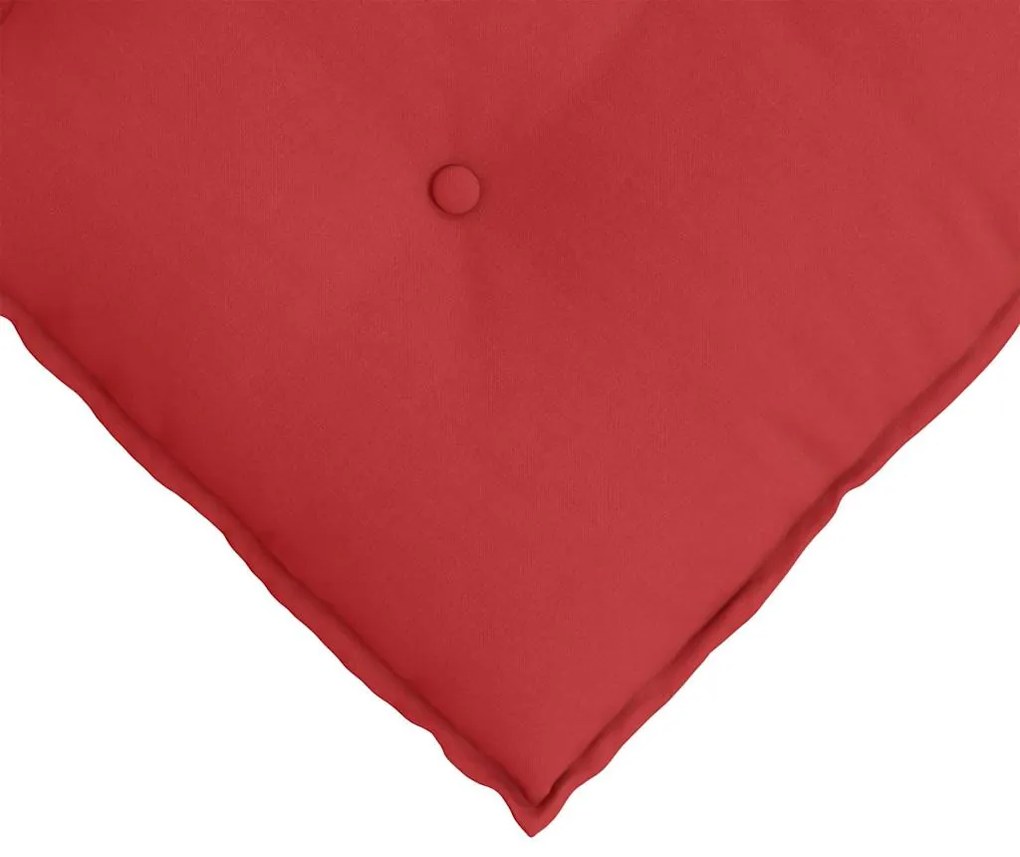 vidaXL Μαξιλάρι Πλάτης Κόκκινο 100 x 19 x 50 εκ ύφασμα
