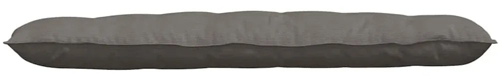 vidaXL Μαξιλάρι Πλάτης Ανοιχτό γκρι 160 x 50 cm Υφασμάτινο Κορντουρά