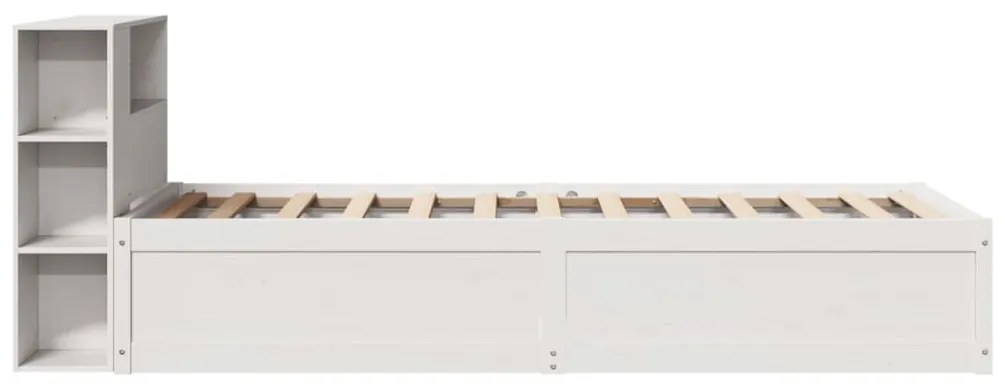 vidaXL Σκελετός Κρεβ. Χωρίς Στρώμα Λευκό 90x200 εκ Μασίφ Πεύκο