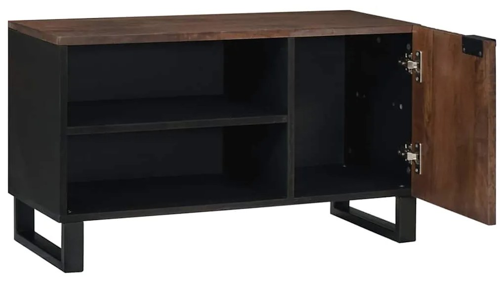 vidaXL Έπιπλο Τηλεόρασης Καφέ 80 x 33 x 46 εκ Μασίφ ξύλο μάνγκο