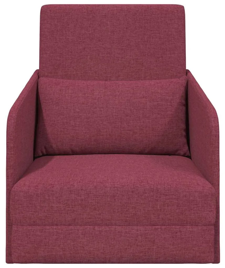 vidaXL Κρεβάτι καναπές Κόκκινο 65 x 80 x 83 εκ. ύφασμα