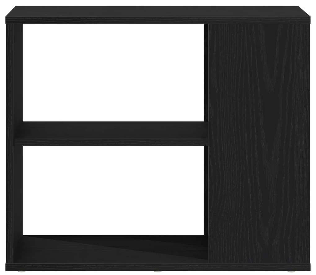 vidaXL Πλαϊνό γραφείο Μαύρο Δρυς 60x30x50 εκ Επεξεργασμένο ξύλο