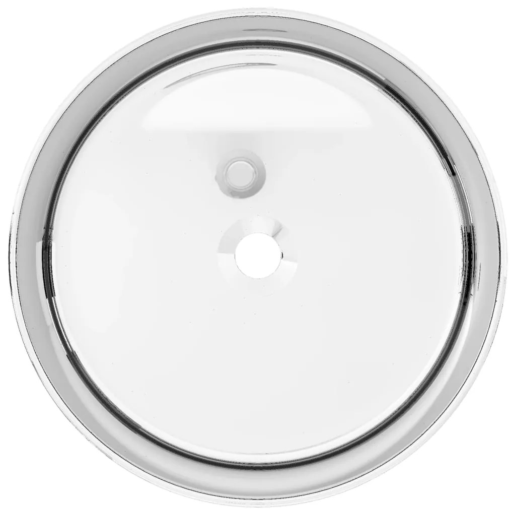 vidaXL Νιπτήρας Ασημί 40 x 15 εκ. Κεραμικός