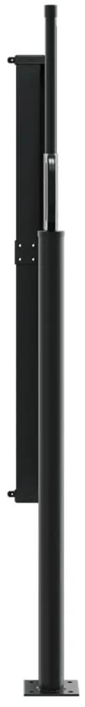 vidaXL Σκίαστρο Πλαϊνό Συρόμενο Μαύρο 140 x 600 εκ.