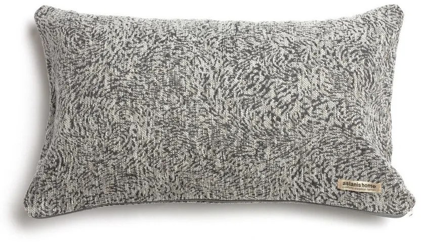 Μαξιλαροθήκη Διακοσμητική Parnassos Classic Anthracite-Grey Aslanis Home 30X50 Βαμβάκι-Chenille