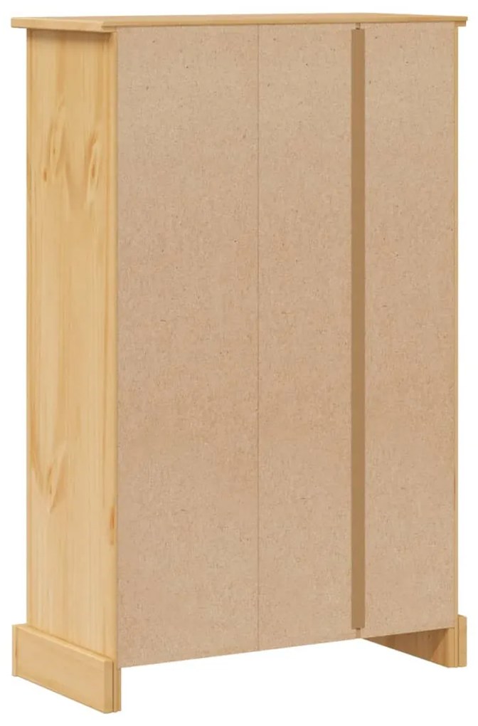 vidaXL Ντουλάπι Μπάνιου Corona 70x33x110 εκ. από Μασίφ Ξύλο Πεύκου