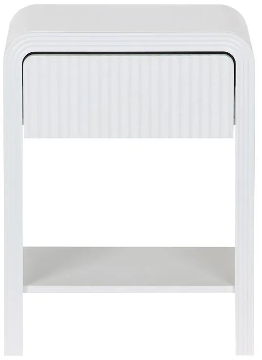 Κομοδίνο Zeplen MDF σε λευκή απόχρωση 40x30x53εκ 40x30x53 εκ.