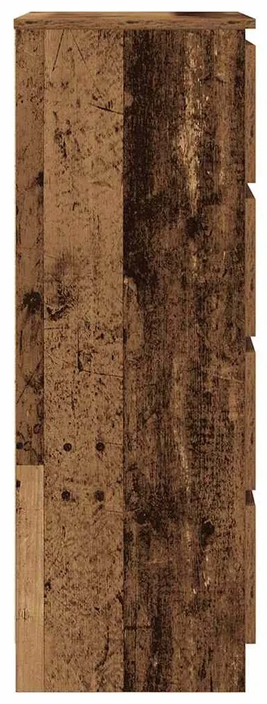 Sideboard Παλιό ξύλο 60x35x98,5 cm Ξύλο μηχανής - Καφέ