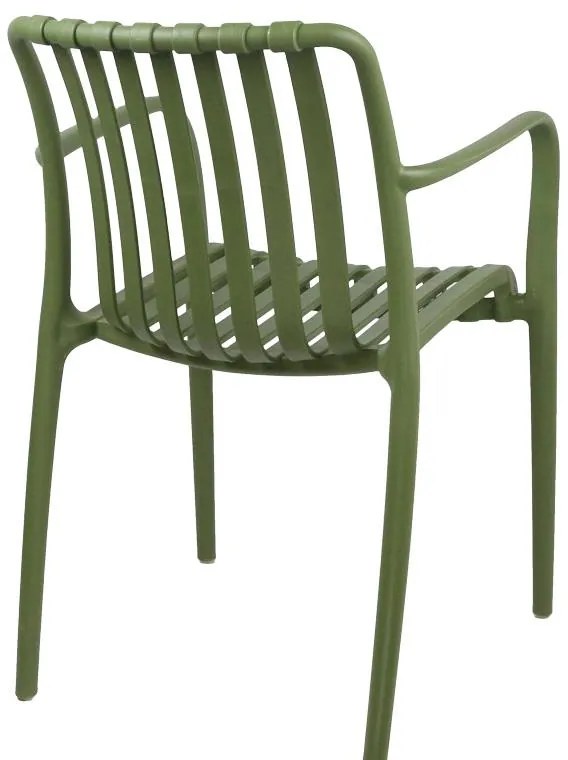 Καρέκλα - Πολυθρόνα Zoi pp σε σκούρη πράσινη απόχρωση 58.5x54x80 εκ. 58.5x54x80 εκ.