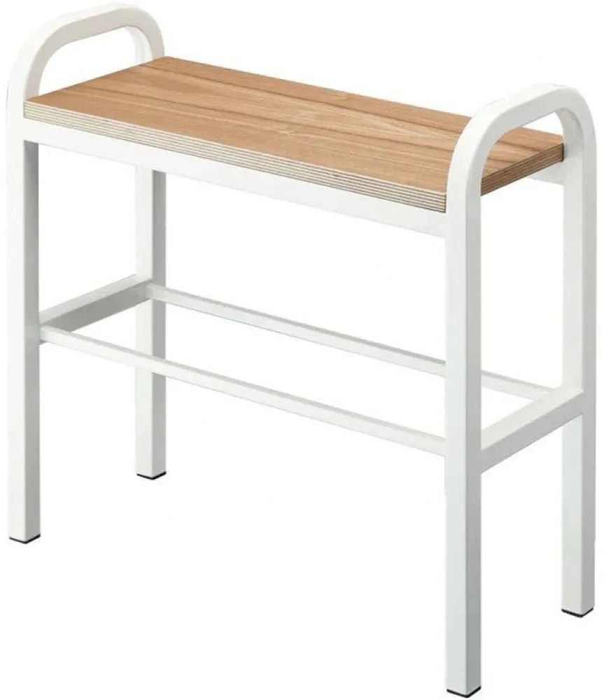 Ράφι Παπουτσιών YMZK4787 48x19x46cm Natural-White Ατσάλι,Ξύλο
