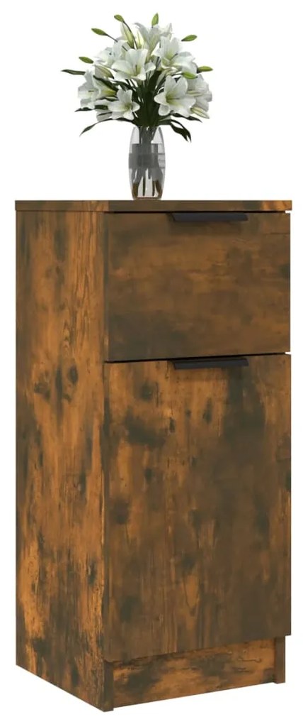 vidaXL Ντουλάπια 2 τεμ. Καπνιστή δρυς 30x30x70 εκ. Επεξεργασμένο Ξύλο