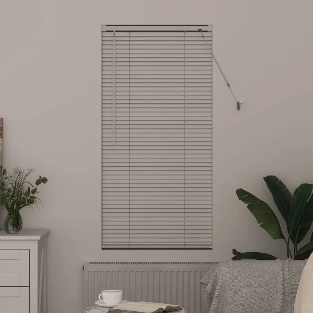 vidaXL Ρολό Παραθύρου με κουρτίνες Άλλο Λευκό 80 x 130 εκ Αλουμίνιο