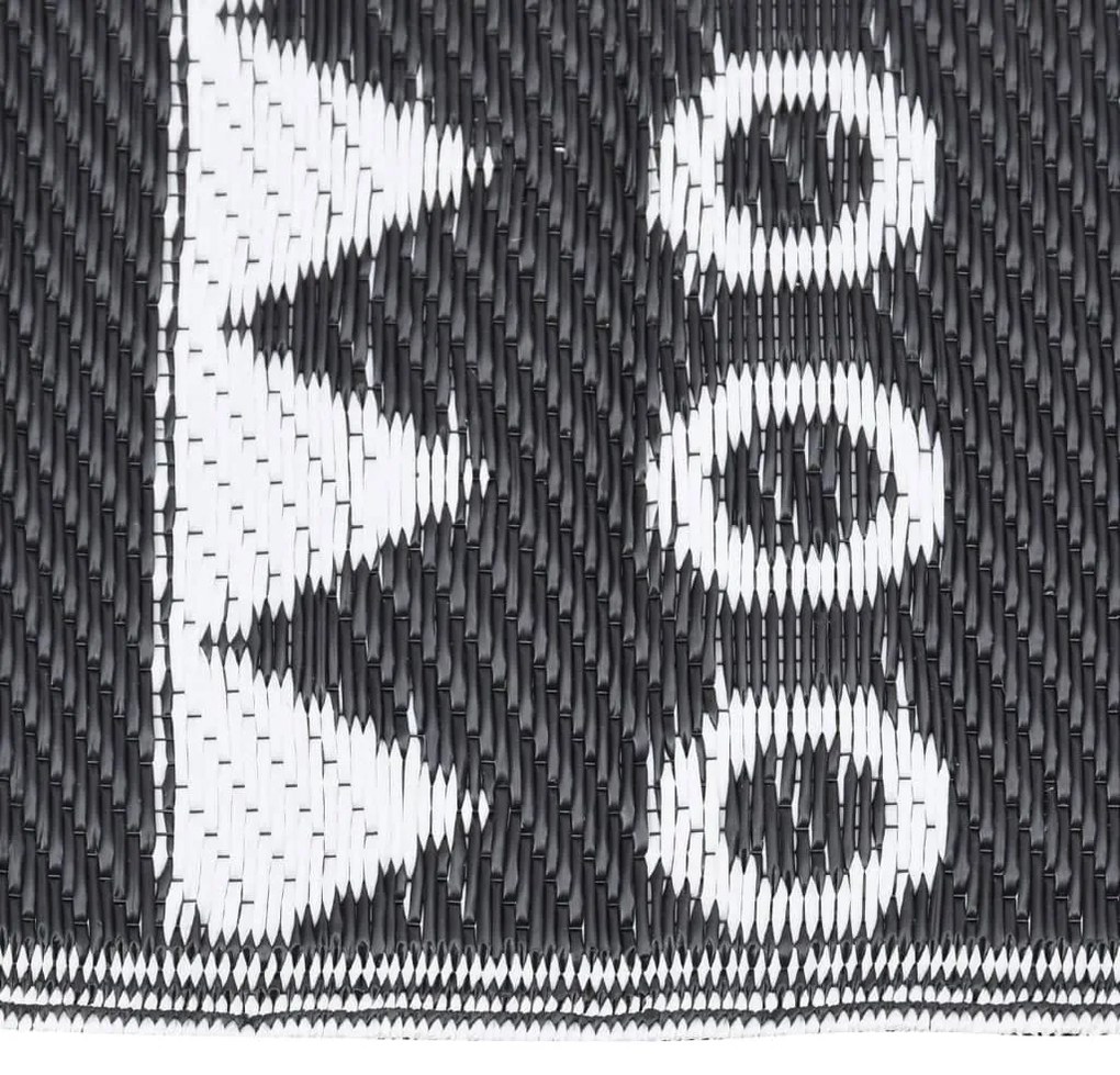 Χαλί εξωτερικού χώρου ARAKIL Μαύρο 120x180 cm PP - Μαύρο