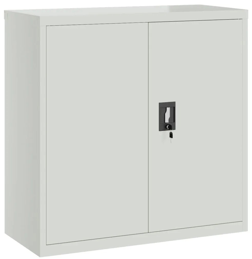 vidaXL Αρχειοθήκη Αν. Γκρι 90 x 40 x 130 εκ. Ατσάλινη