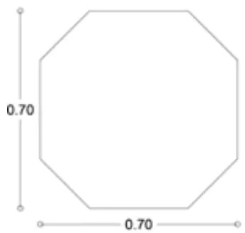 Καθρέπτης Octagon Project Mirrors 70x70εκ