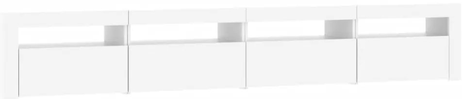 vidaXL Έπιπλο Τηλεόρασης με LED Λευκό 240x35x40 εκ.