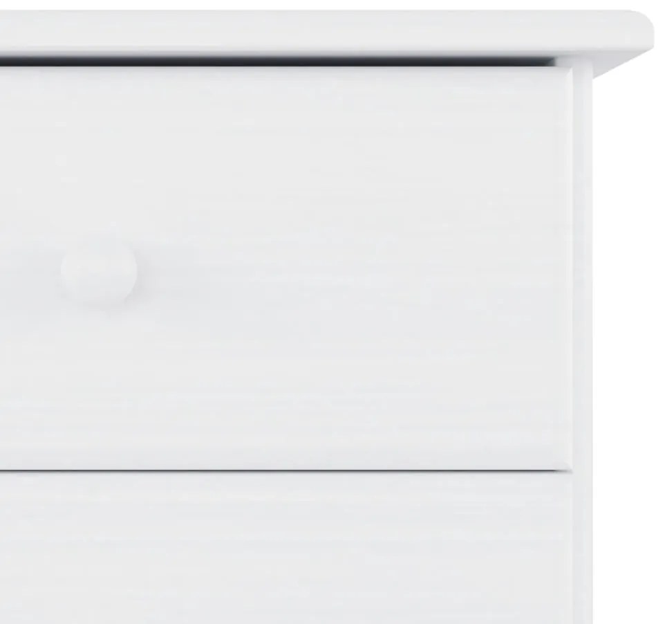 vidaXL Συρταριέρα ALTA Λευκή 77 x 35 x 73 εκ. από Μασίφ Ξύλο Πεύκου
