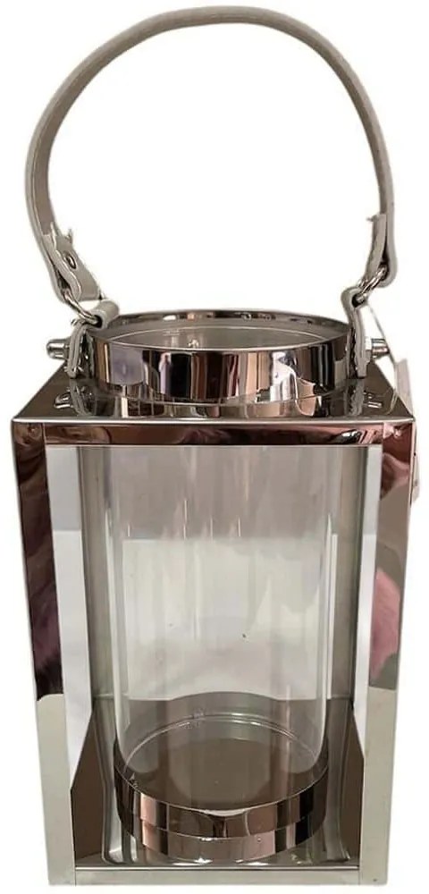 Φανάρι DWAA1008 14x14x24,8cm Silver Espiel Μέταλλο
